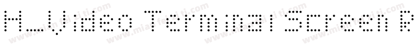 H_Video Terminal Screen Regular字体转换